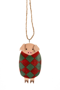 Shoeless Joe Christmas Pig in Blanket