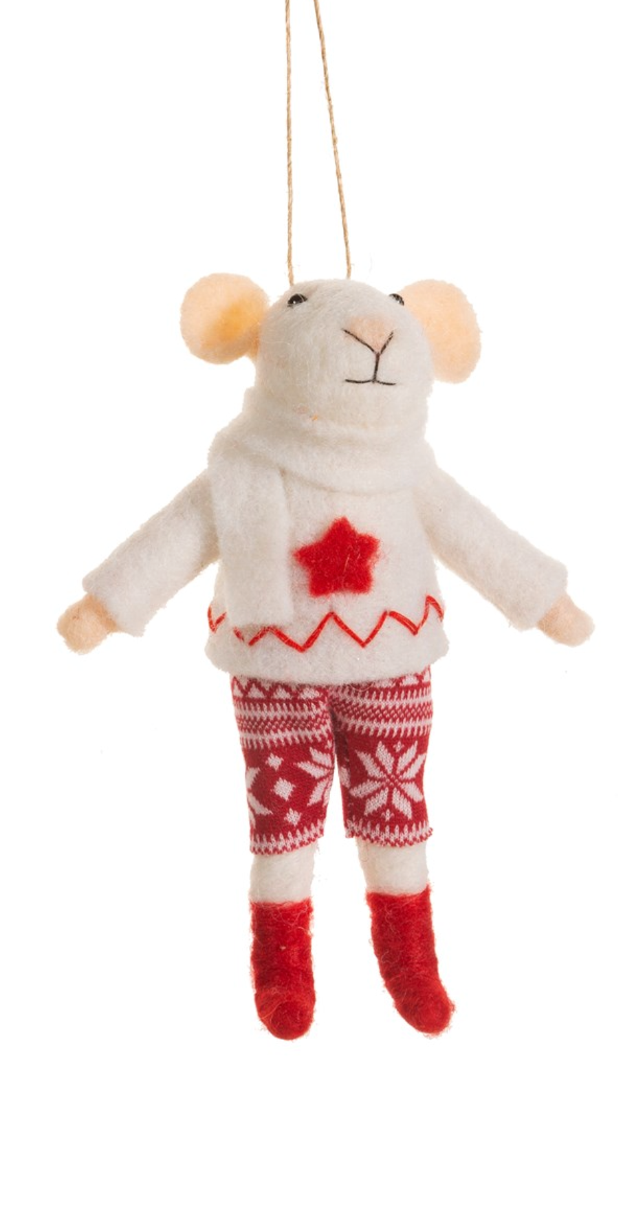 Christmas Felt Mouse in Trousers