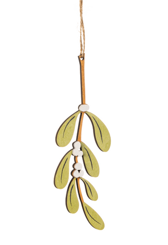 Shoeless Joe Laser Cut Mistletoe Christmas Decoration