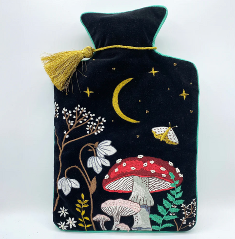 House of Disaster Forage Black Hot Water Bottle