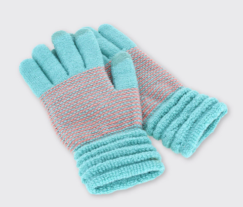 Wendy Gloves Duck Egg/Pink