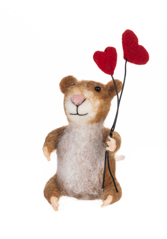 Shoeless Joe Heart Balloons Mouse