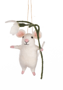 Shoeless Joe Heart Snowdrop Mouse