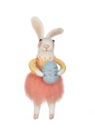 Shoeless Joe Fluffy Pink Skirt Bunny