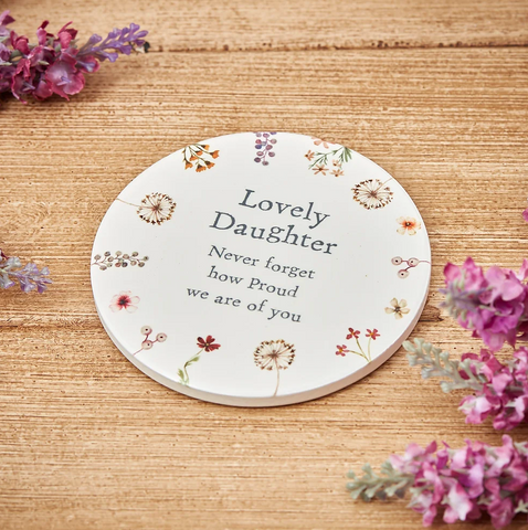 Lovely Daughter Ceramic Coaster