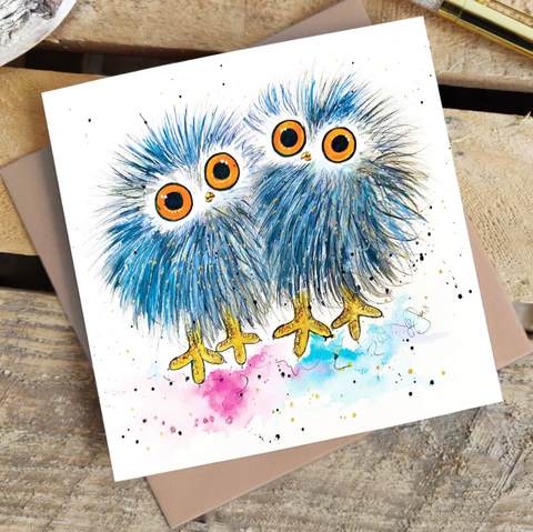 Greetings Card - Fuzz Couple