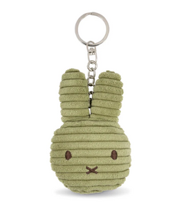 Miffy Cordouroy Keyring - Olive Green 10cm