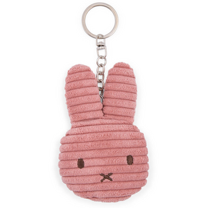 Miffy Cordouroy Keyring - Dusty Rose 10cm