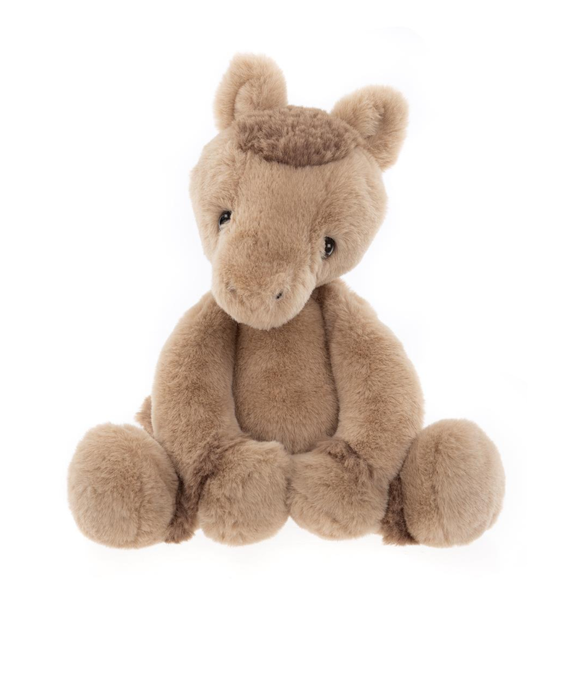 Charlie Bears Bear & Me Clip CLop Pony Oatmeal Brown
