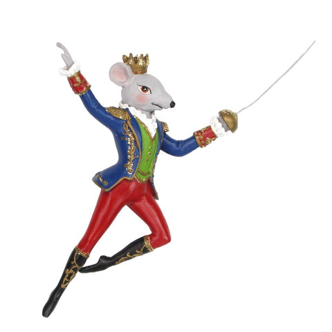 Gisela Graham Christmas Decoration King Rat
