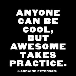 Quotable Greetings Card - Anyone can be cool...