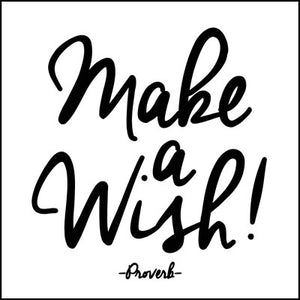 Quotable Greetings Card - Make A Wish!