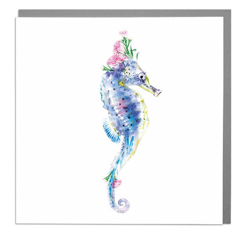 Lola Design Greetings Card - Sea Horse