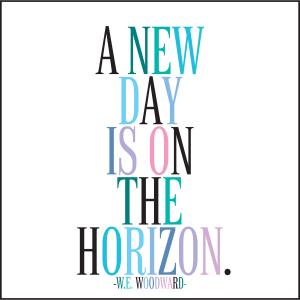 Quotable Greetings Card - A new day...