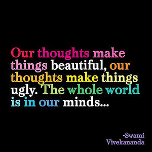 Quotable Greetings Card - Our thoughts make things beautiful...