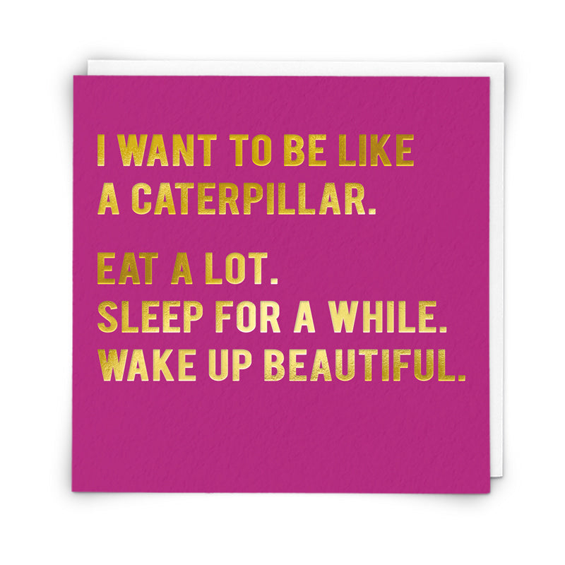 Greetings Card Caterpillar