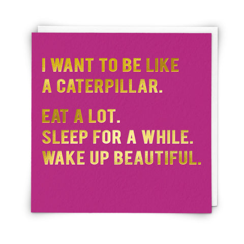 Greetings Card Caterpillar