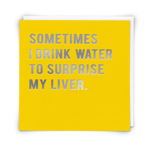 Greetings Card Water