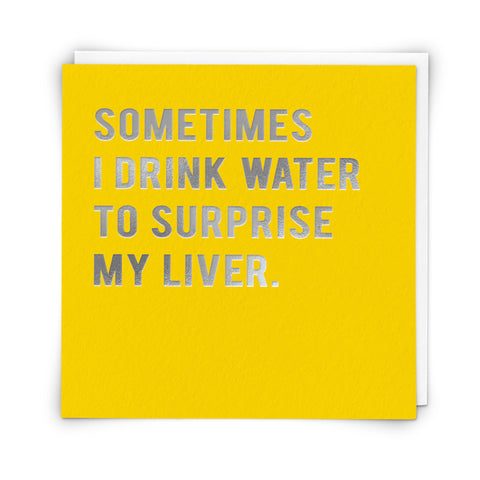 Greetings Card Water