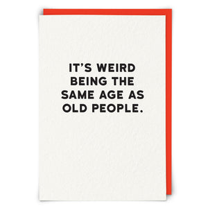 Greetings Card Holy Flaps Old People