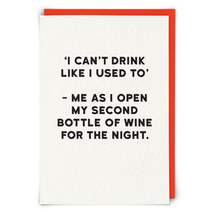 Greetings Card Holy Flaps Can't Drink