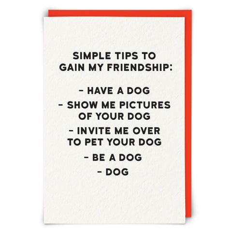 Greetings Card Holy Flaps Friendship