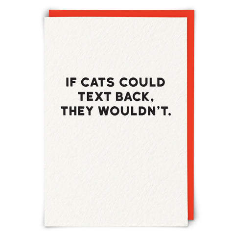 Greetings Card Holy Flaps Cats
