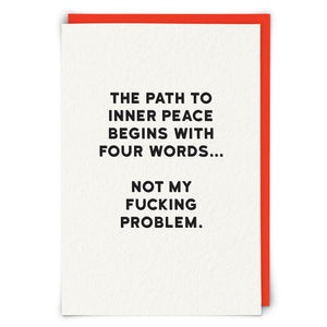 Greetings Card Holy Flaps Inner Peace