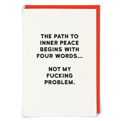 Greetings Card Holy Flaps Inner Peace