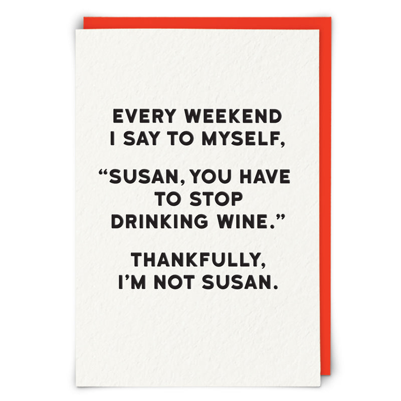 Greetings Card Holy Flaps Susan