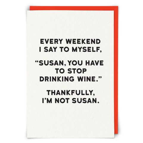 Greetings Card Holy Flaps Susan