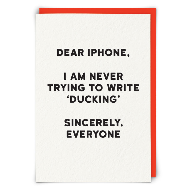 Greetings Card Holy Flaps iPhone