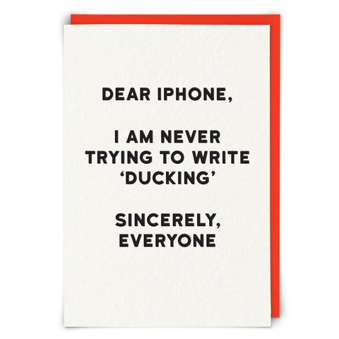 Greetings Card Holy Flaps iPhone