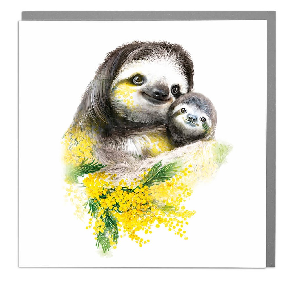 Lola Design Greetings Card - Sloth