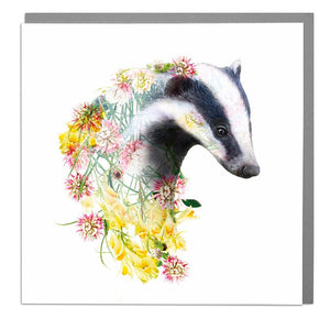 Lola Design Greetings Card - Badger