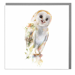 Lola Design Greetings Card - Barn Owl