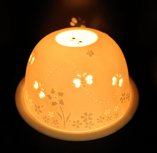 Light-Glow Busy Bees Tealight Candle Holder