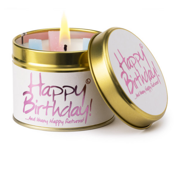 Lily Flame Happy Birthday Candle