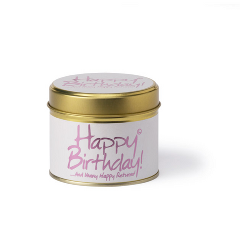 Lily Flame Happy Birthday Candle