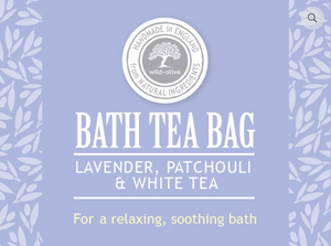 Bath Tea Bag - Lavender, Patchouli & White Tea