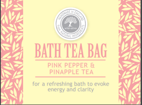 Bath Tea Bag - Pink Pepper & Pineapple Tea