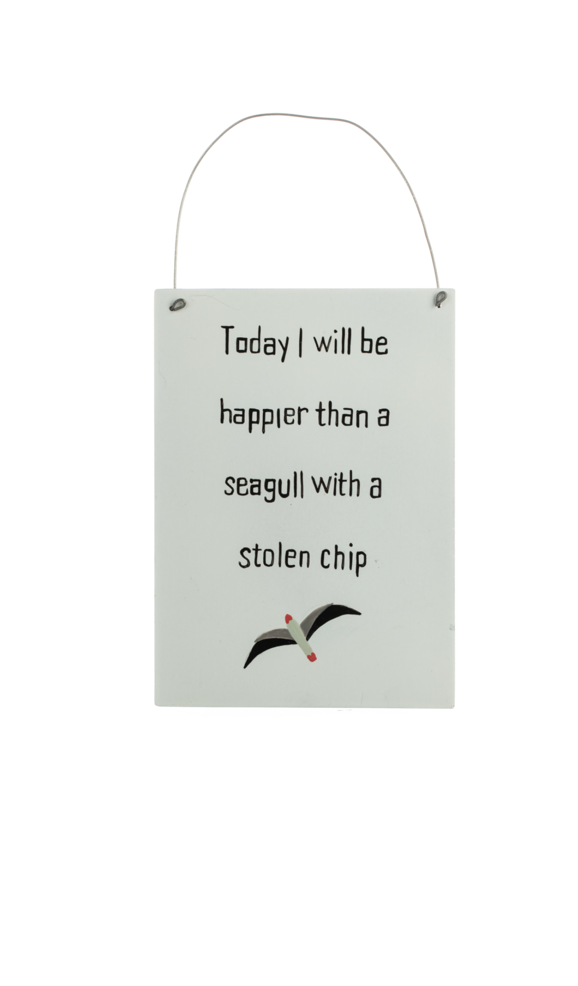 Shoeless Joe - Today I Will Be Happier Than A Seagull With A Stolen Chip Sign