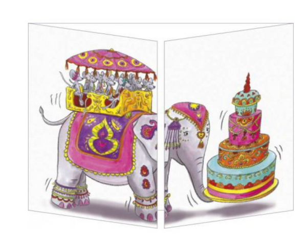 Sophie Turrel Folding Greetings Card - Bollywood Birthday CT298