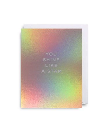 Greetings Card - Lagom Mini Card- You Shine Like A Star