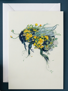 Daniel Mackie Bumble Bee Greetings Card