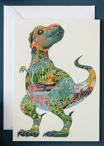 Daniel Mackie Tyrannosaurus Rex Greetings Card