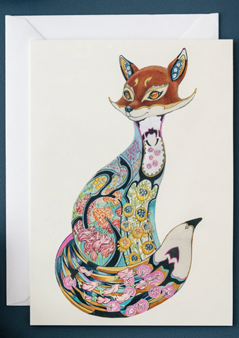 Daniel Mackie Fox Greetings Card