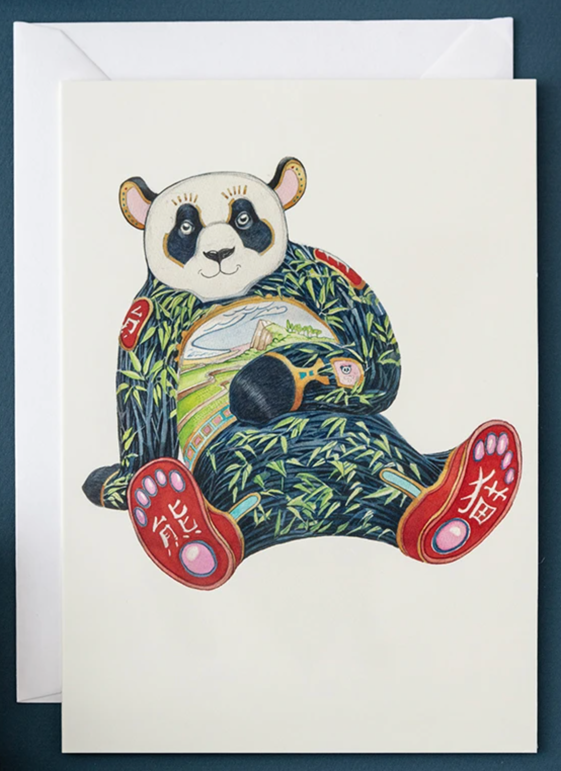 Daniel Mackie Panda Greetings Card