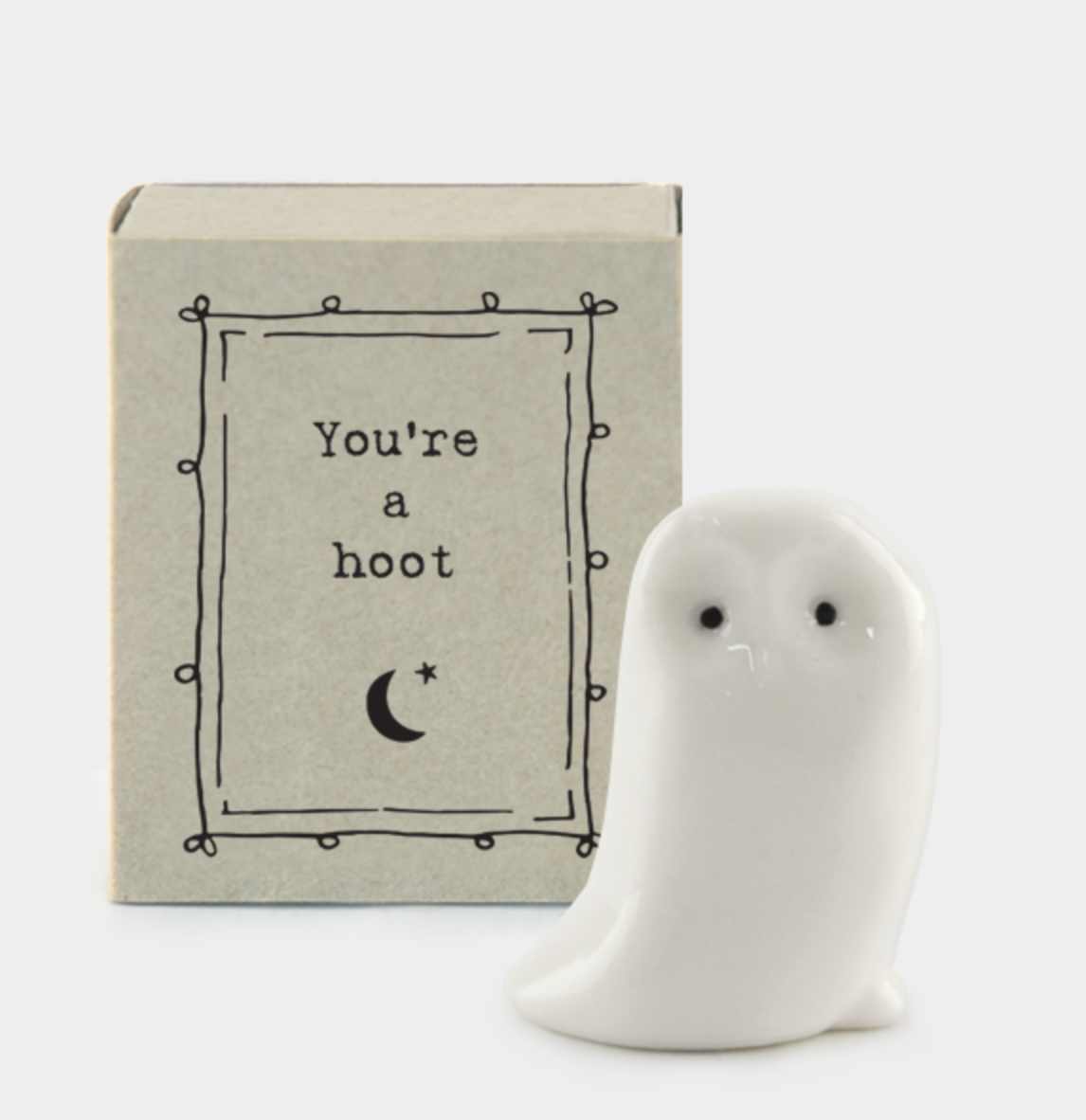 East of India Matchbox Animal - "You're a Hoot"