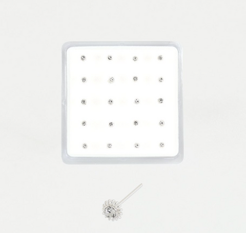 Sterling Silver Sunflower Nose Stud
